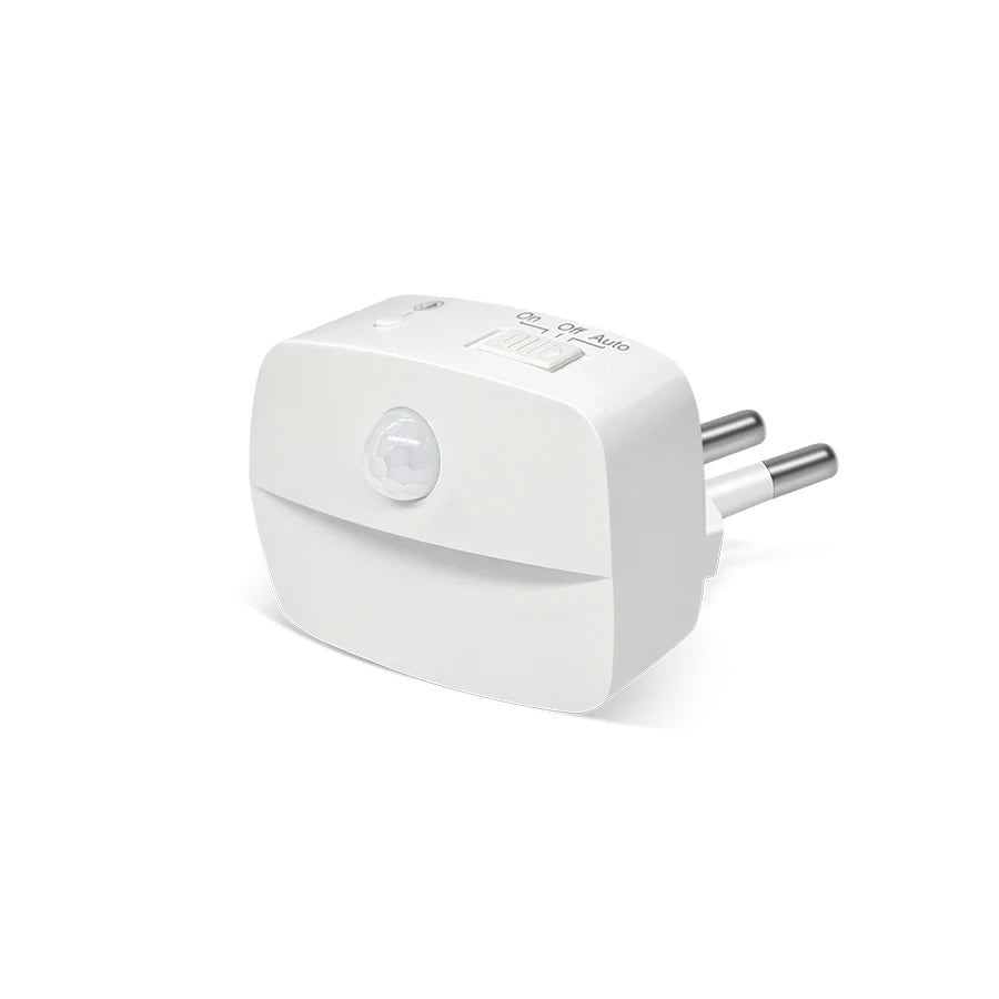 Plug-In Motion Sensor Night Light with Dusk-to-Dawn Sensor — Mini LED Nightlight for Bathroom, Hallway & Bedroom (EU/US Plug)