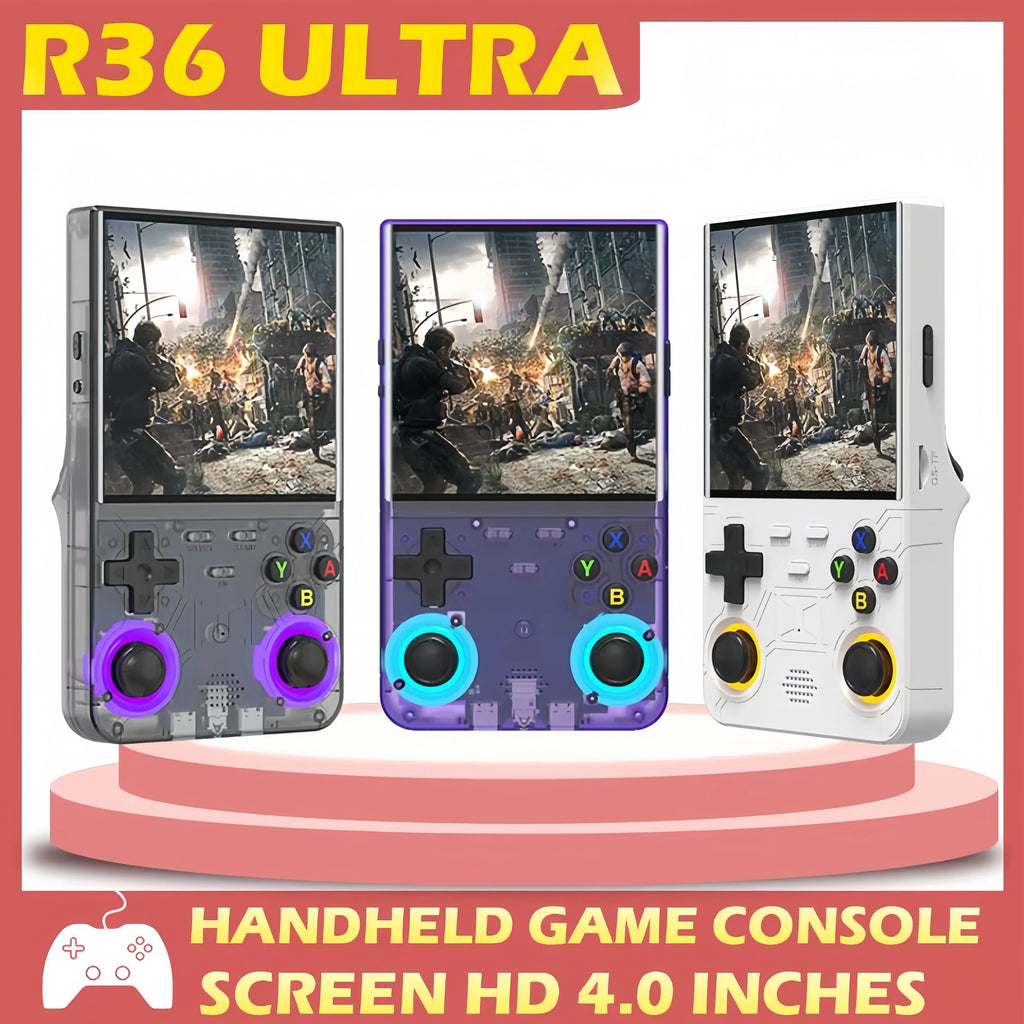 Ultra Retro Handheld Game Player 4.0" (10.16 cm) IPS WiFi Open-Source, 128GB Preloaded, 20,000+ Games