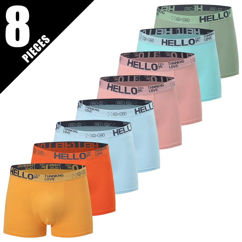 5/10-Pack Men's Black and Gold Printed Boxer Briefs - Comfortable Stretch Underwear for Sports, Beach & Leisure