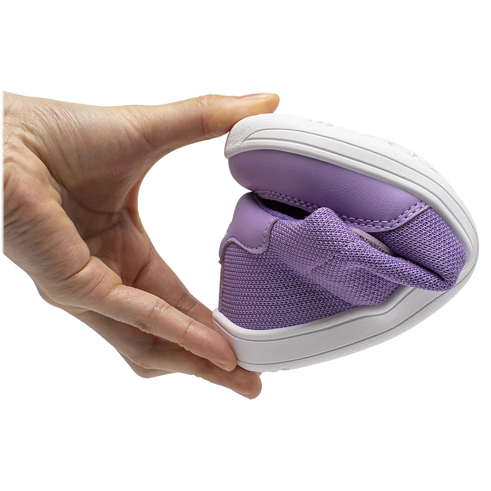 Kids Wide Toe Barefoot Sneakers Minimalist Lightweight Mesh & Faux Leather Hook & Loop Shoes