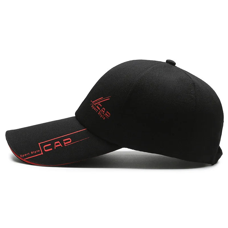 Unisex Long-Brim Sun Baseball Cap – Summer Fishing & Outdoor Shade Hat