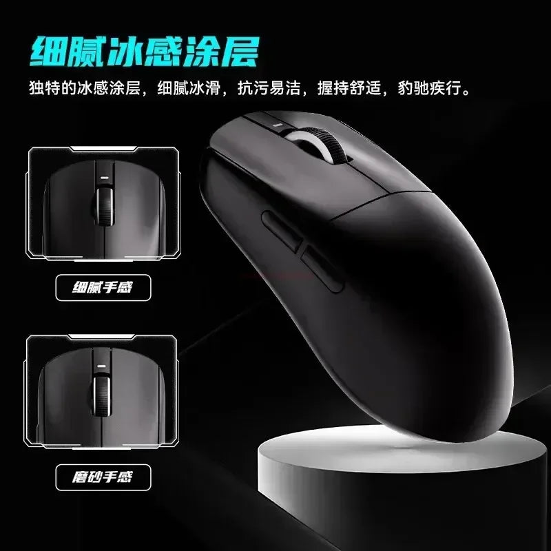 Lightweight Wireless Gaming Mouse - Bluetooth & USB, Rechargeable, 5-Button, 1600 DPI, Right-Handed