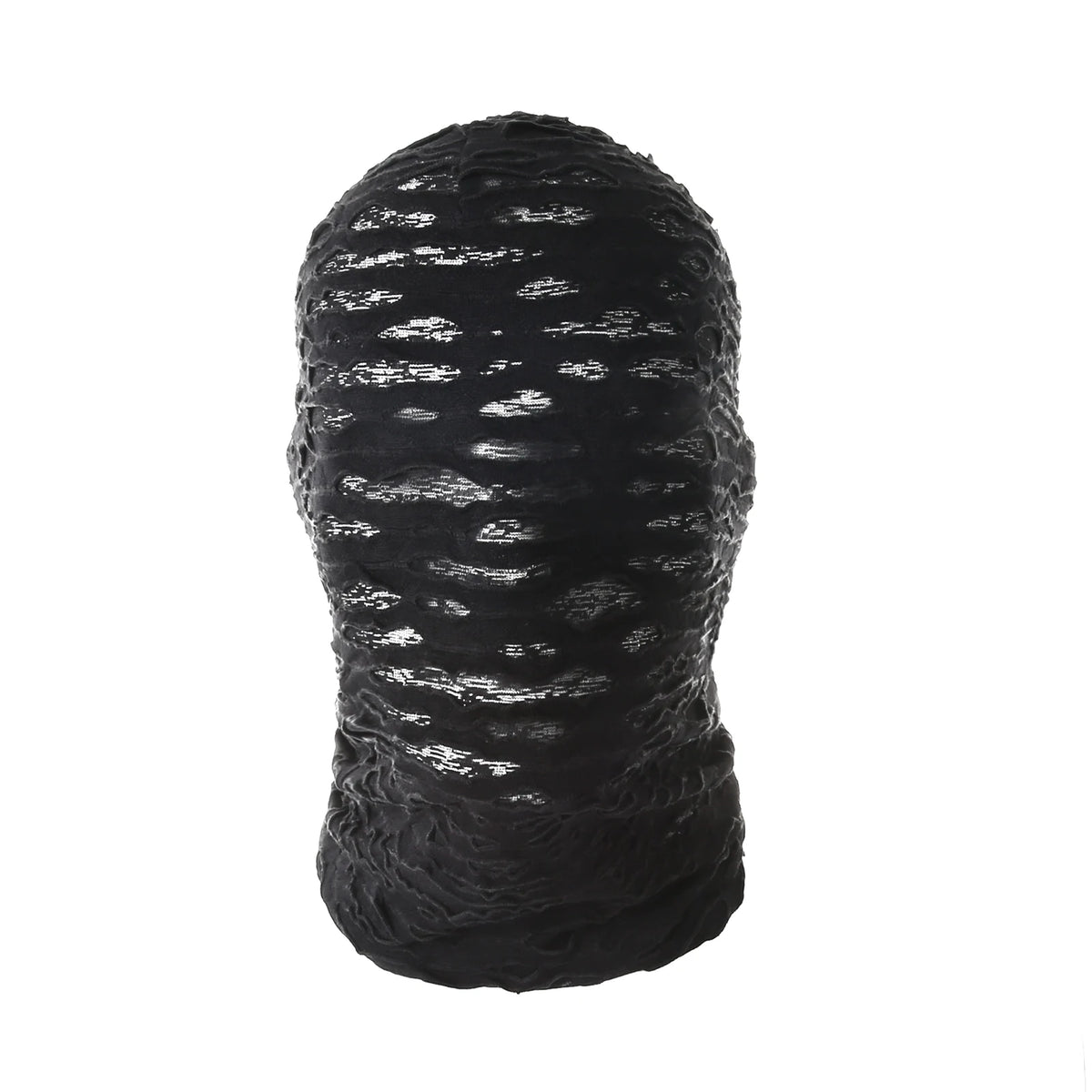 Mummy Torn Mesh Full-Face Balaclava — Breathable Stretch Hood for Halloween Cosplay & Festival