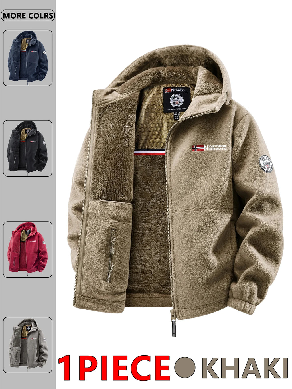Men's Autumn Winter Hooded Jacket - Casual Outdoor Coat for Travel, Commuting & Streetwear