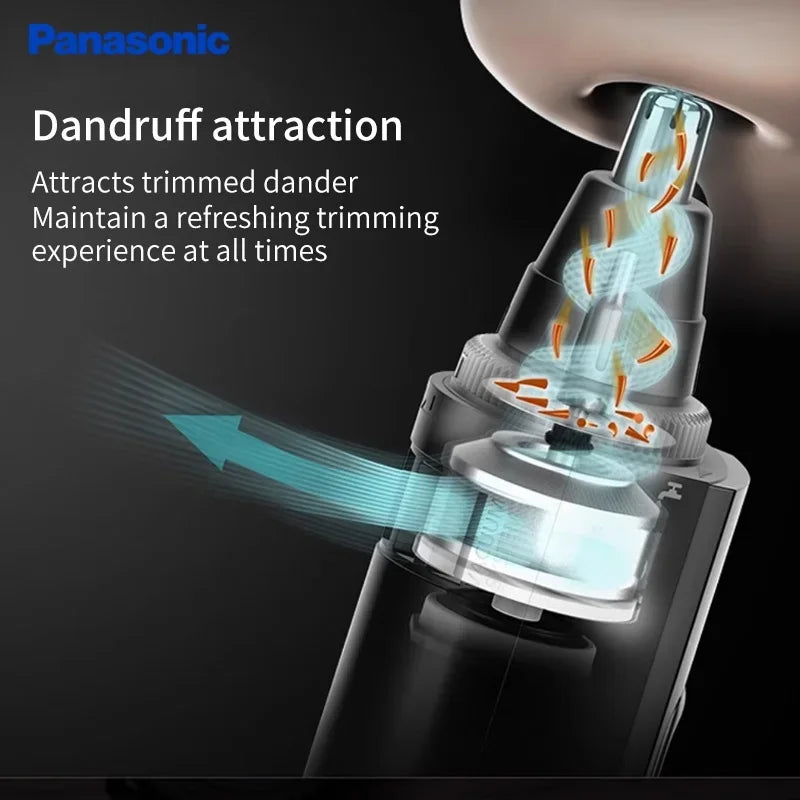 Electric Nose & Ear Hair Trimmer — Battery Powered Full-Body Washable Unisex Nasal Grooming Tool