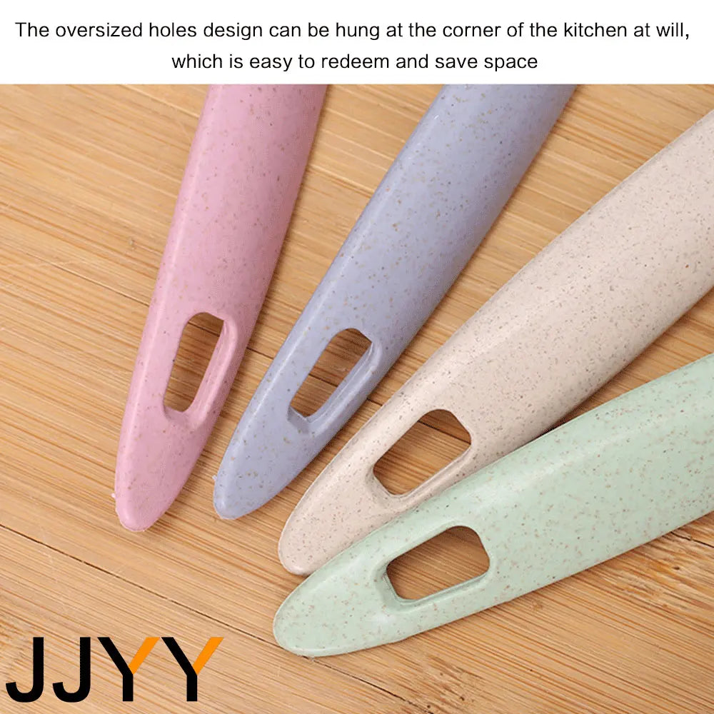 FanzyMarket 2-in-1 long handle slotted spoon strainer for hot pot and kitchen, with a plastic soup ladle design.
