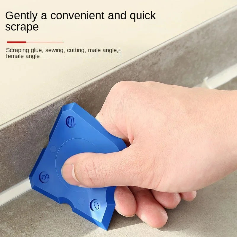 4-Piece Silicone Caulking Tool Set for Sealant Spreading, Smoothing & Easy Cleanup