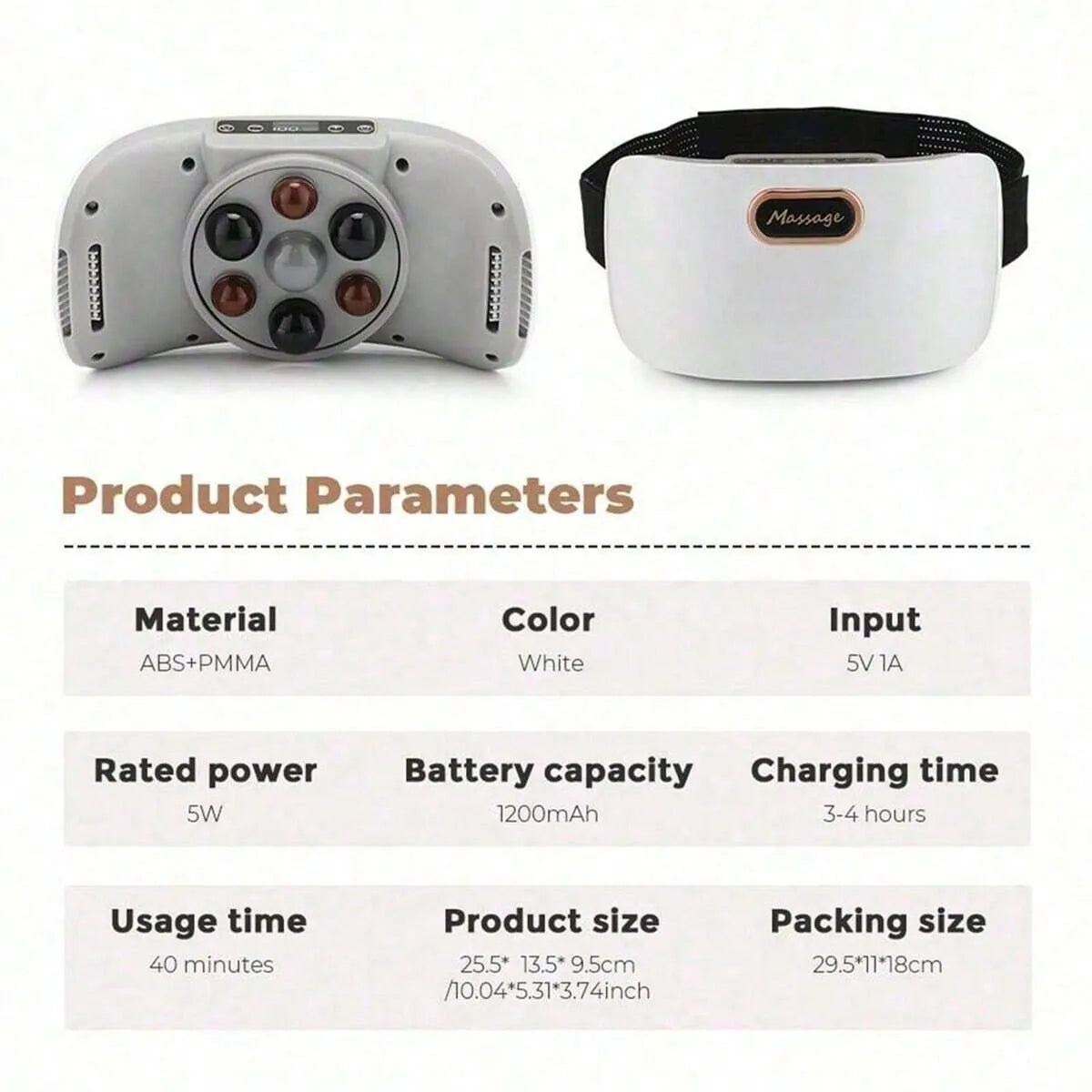 Electric Abdominal and Knee Massager Vibrating Body Massage Device for Pain Relief