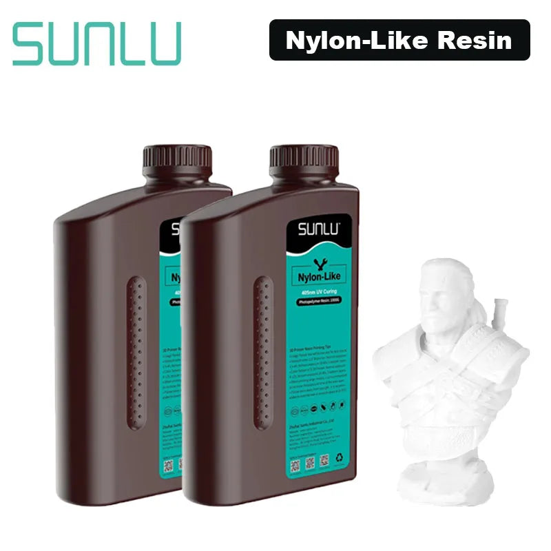 2KG 405nm UV 3D Printer Resin – Nylon-Like, High-Toughness & High-Temperature for SLA DLP LCD Printers
