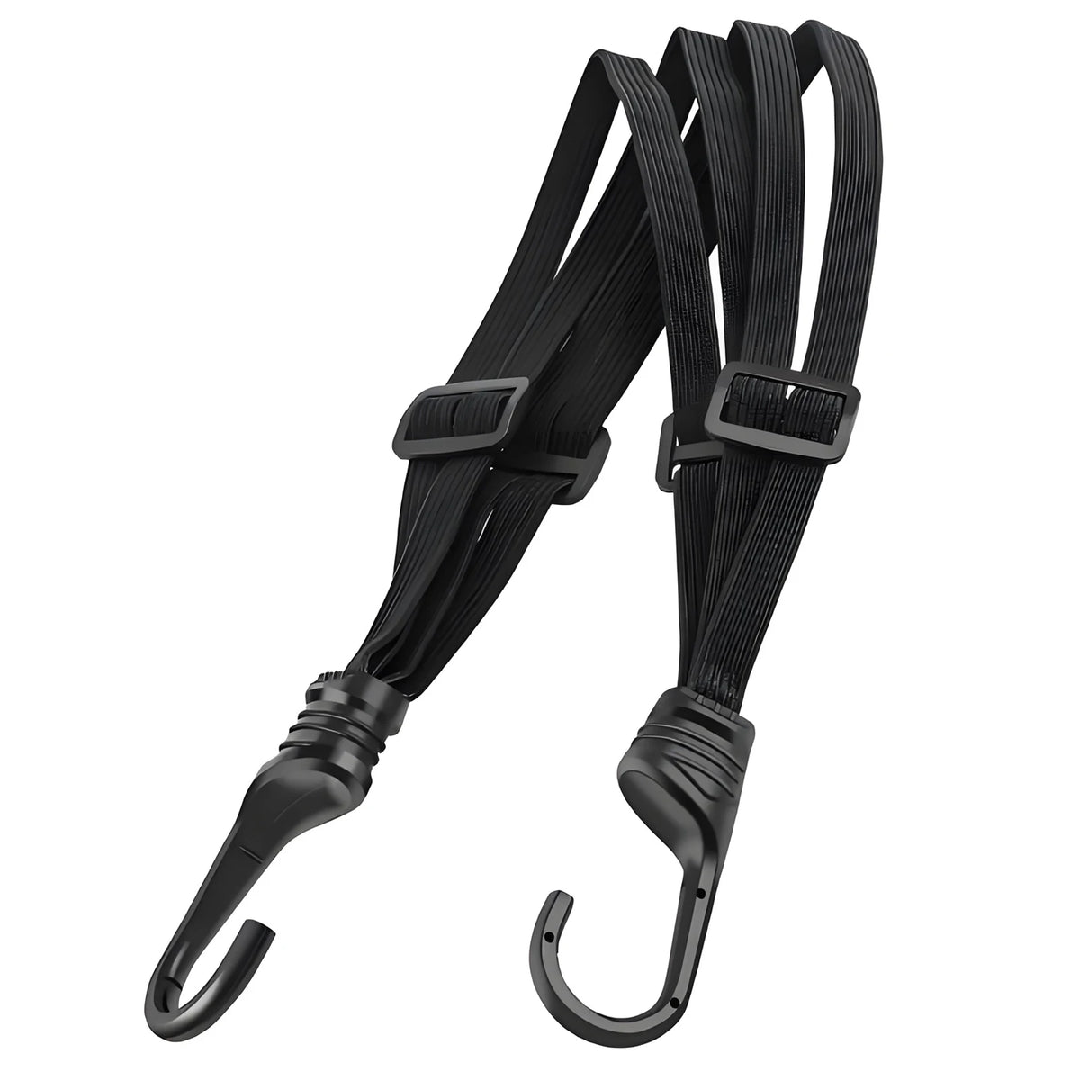 90 cm (35.4 in) Elastic Car Trunk Cargo Strap – Heavy-Duty Latex Bungee with Hook, Adjustable, 1 or 3-Pack