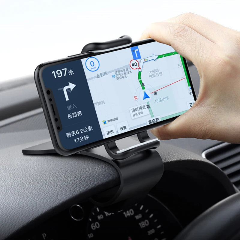 360° Rotating Universal Car Phone Holder – Dashboard Mount with Secure Auto Grip