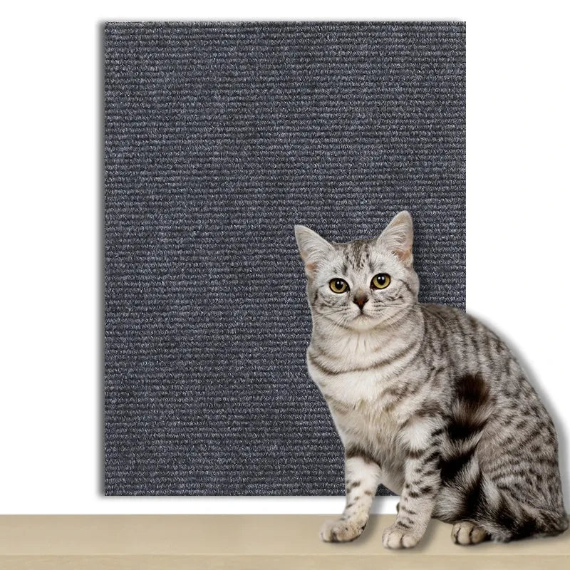 Self-Adhesive Cat Scratcher Mat 60 x 200 cm (23.6 x 78.7 in) – Trimmable Sofa Protector Carpet for Cats