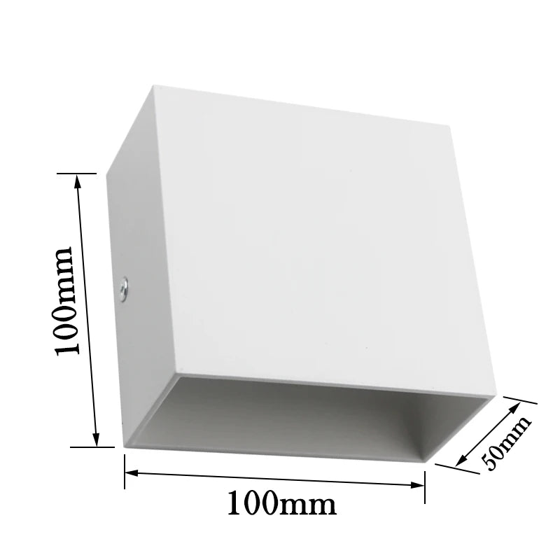 LED Up-Down Wall Sconces 2-Pack 6W - Modern Indoor Wall Lights for Living Room Hallway Bedroom