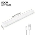 Motion Sensor Rechargeable LED Light for Closet Cabinet Wardrobe, Wireless Under-Cabinet Night Light, 4/8/12/20 in (10/20/30/50 cm)