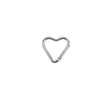 Heart-Shaped Aluminum Carabiner Keychain Clip for Keys, Water Bottles & Bags - Travel Hanging Hook