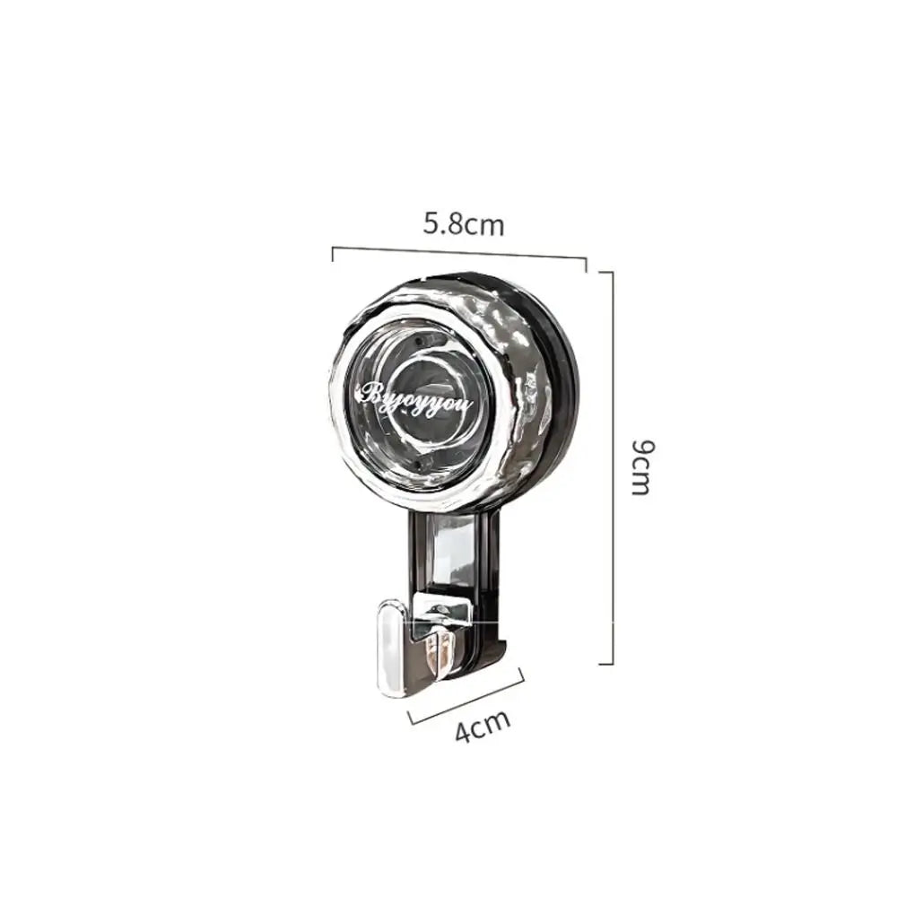 Powerful Reusable Suction Cup Hook Heavy-Duty Traceless Shower & Wall Hook 3.54 x 2.28 in (9 x 5.8 cm)