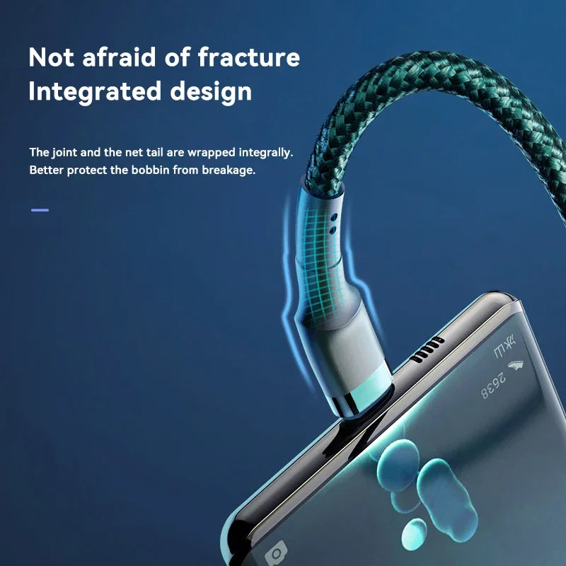 120W USB-C to USB-C PD Fast Charging Cable — 5A High-Speed Power Delivery for iPhone, Samsung, Xiaomi & USB-C Devices