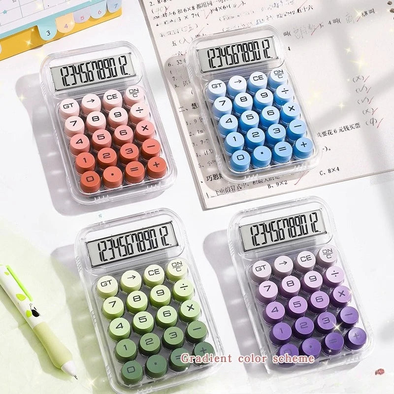 12-Digit Scientific Calculator with Mechanical Buttons for Students, Financial & Office Use