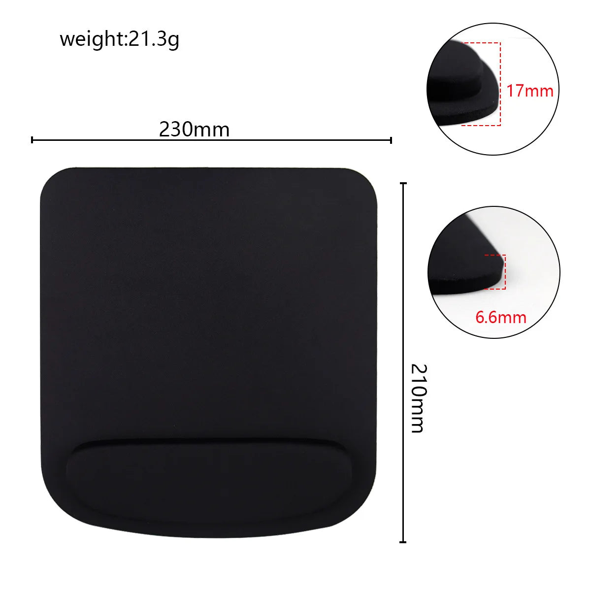 Ergonomic EVA Mouse Pad with Wrist Rest – Gaming & Office Mousepad