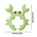 Crab Silicone Utensil Rest Clip-On Spoon, Spatula & Ladle Holder 2.6 x 2.3 in (6.6 x 5.8 cm)