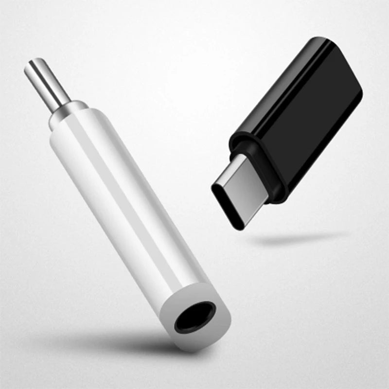 USB-C to 3.5mm Headphone Adapter – Type-C Male to 3.5mm Female Audio Converter for Phones & Tablets