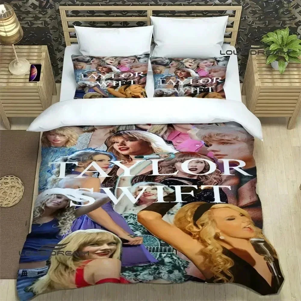 Luxury 3D Print Microfiber Duvet Cover Set with 2 Pillowcases – 100% Polyester Soft Breathable Bedding, Perfect Birthday Gift