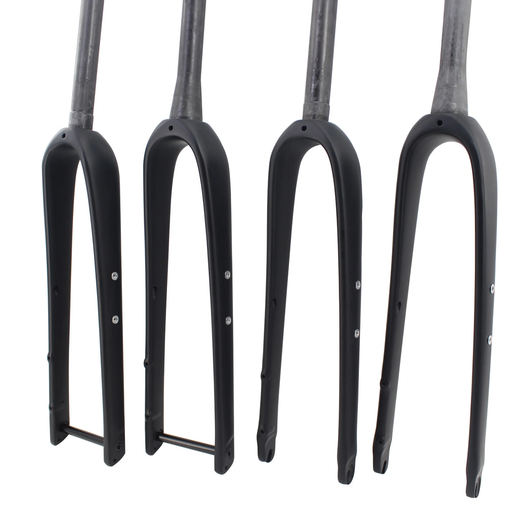 700C UD T800 Full Carbon Road & Gravel Bike Fork — Disc Brake, Luggage Carrier Mount, 45mm Offset