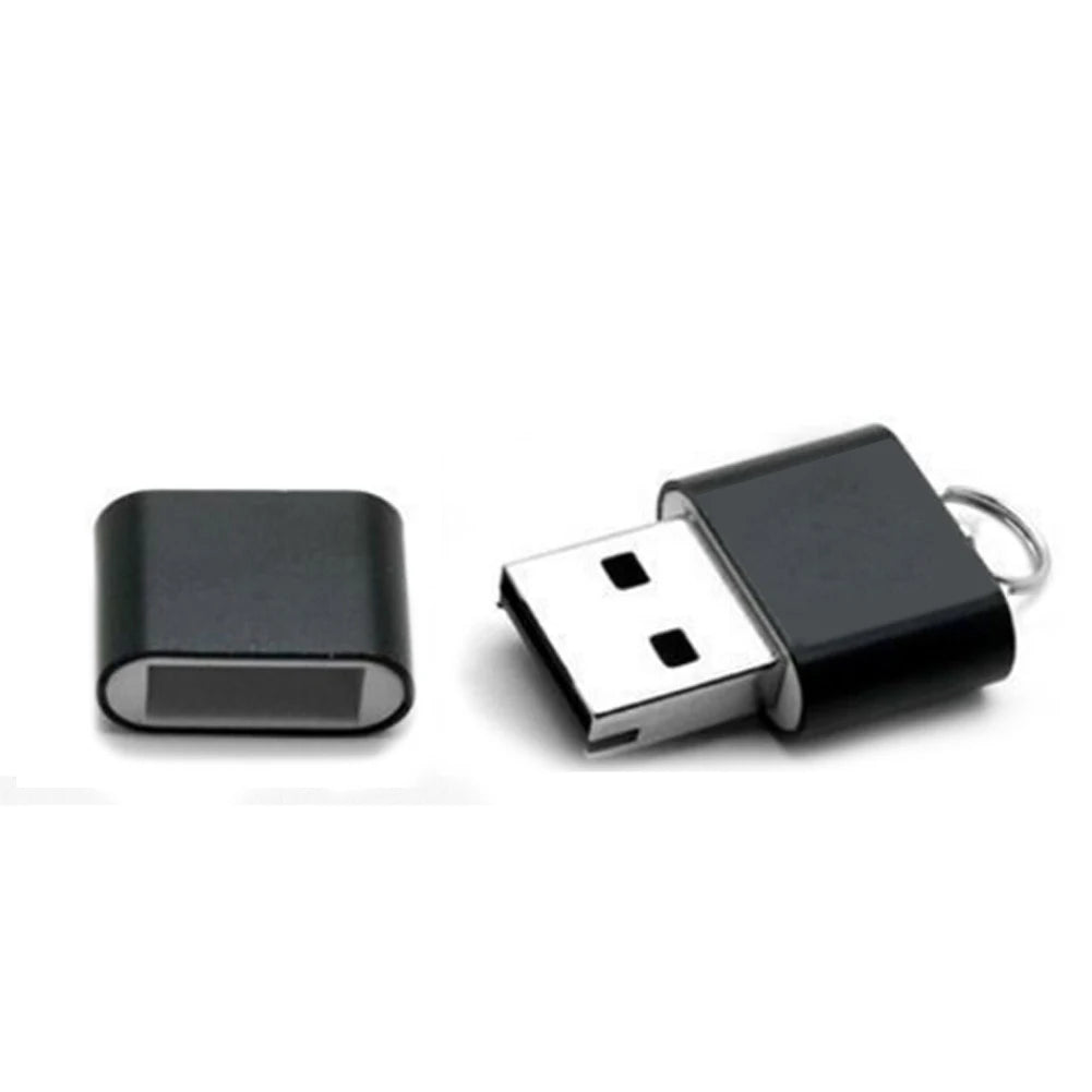 Mini Aluminum USB 2.0 Micro SD / TF Card Reader - High-Speed 480 Mbps, Plug & Play