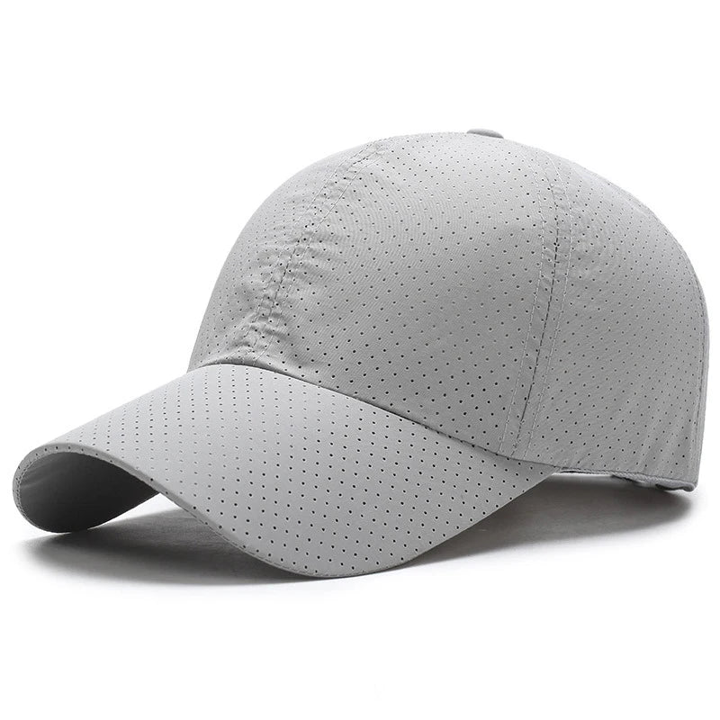 Summer Quick-Dry Baseball Cap Breathable Sun Hat for Outdoor Sports & Travel, Unisex