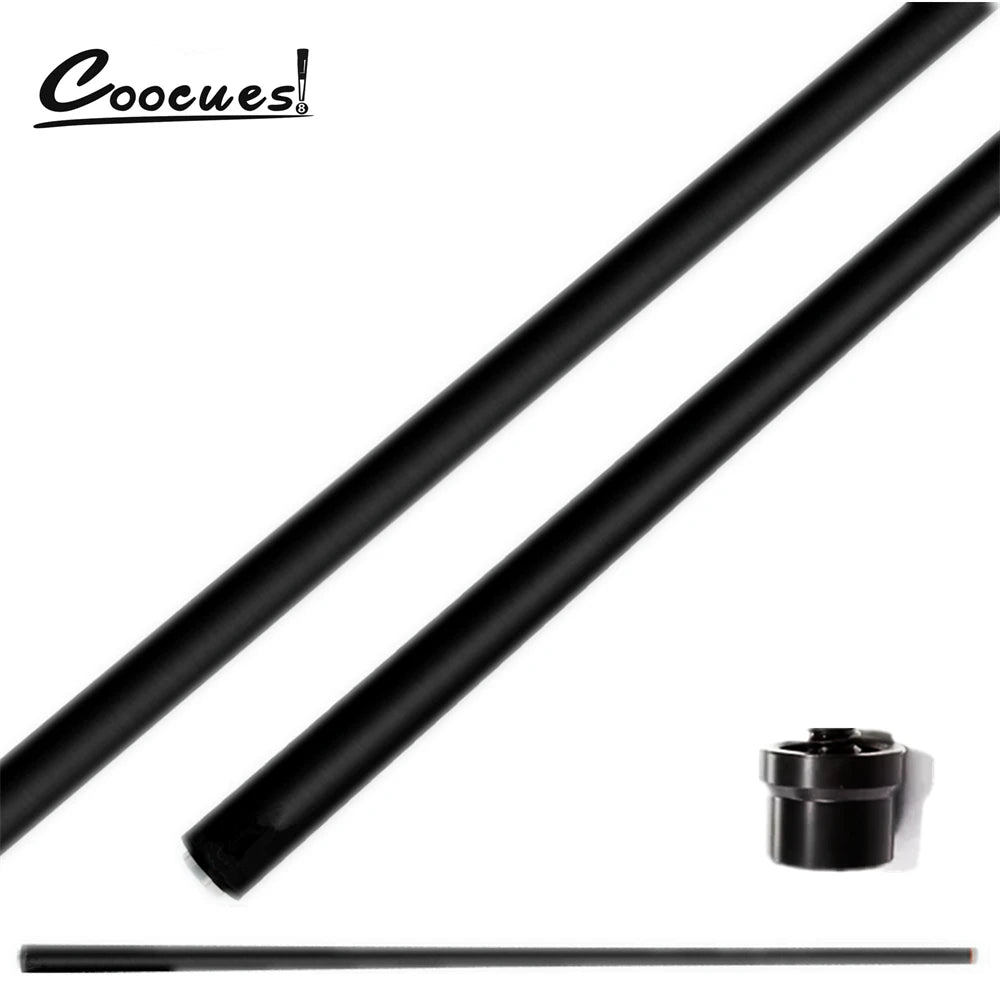 Carbon Fiber Pool Cue Shaft - Low Deflection Pro Taper, 26.4–30.1 in (670–765 mm) Replacement Spare Shaft for Billiards