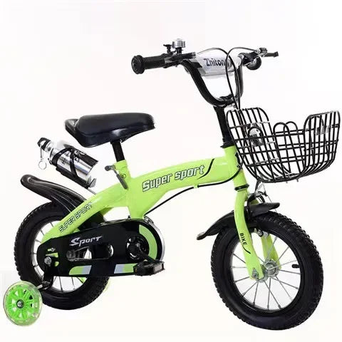 12-Inch Kids Bike with Flashing Training Wheels – Steel Frame Children's Bicycle Ages 3–10