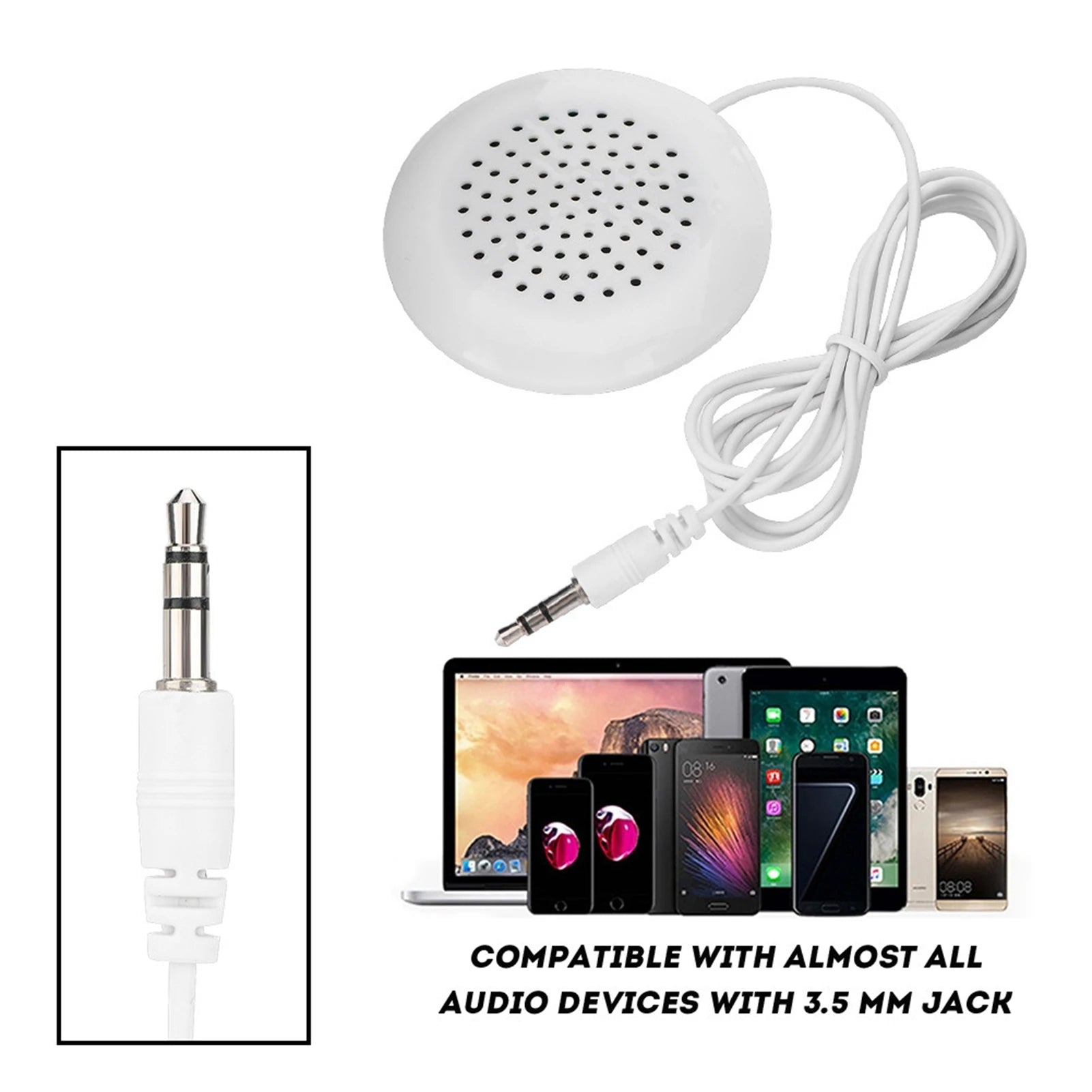 DIY Pillow Speaker 3.5mm Mini Stereo Portable Speaker for MP3, Phone, CD Players