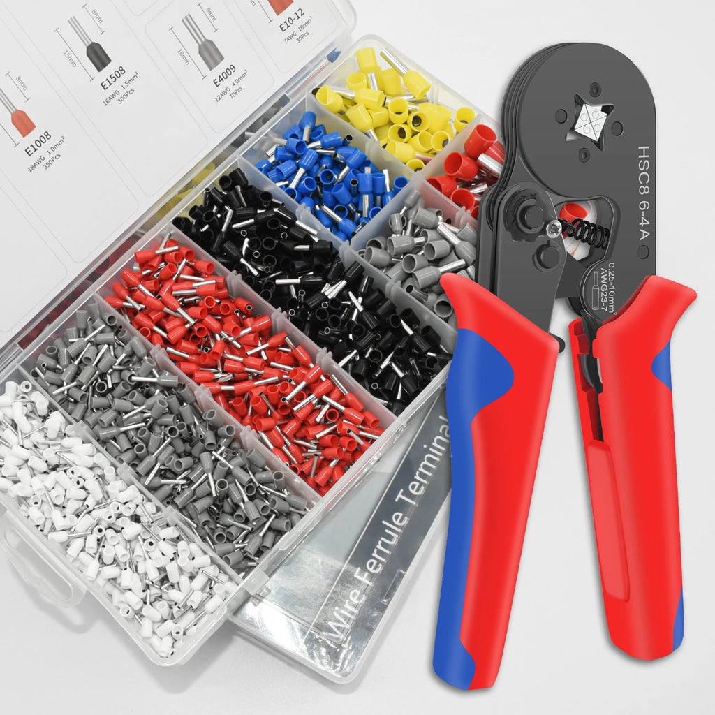 Ferrule Crimping Pliers – Mini Wire End Crimper for Tube Terminals, Carbon Steel Electrical Repair Tool