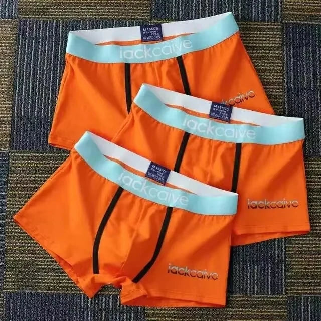 3-Pack Cotton Men's Boxers - Breathable Solid Underwear, Comfortable Fit (M-3XL)