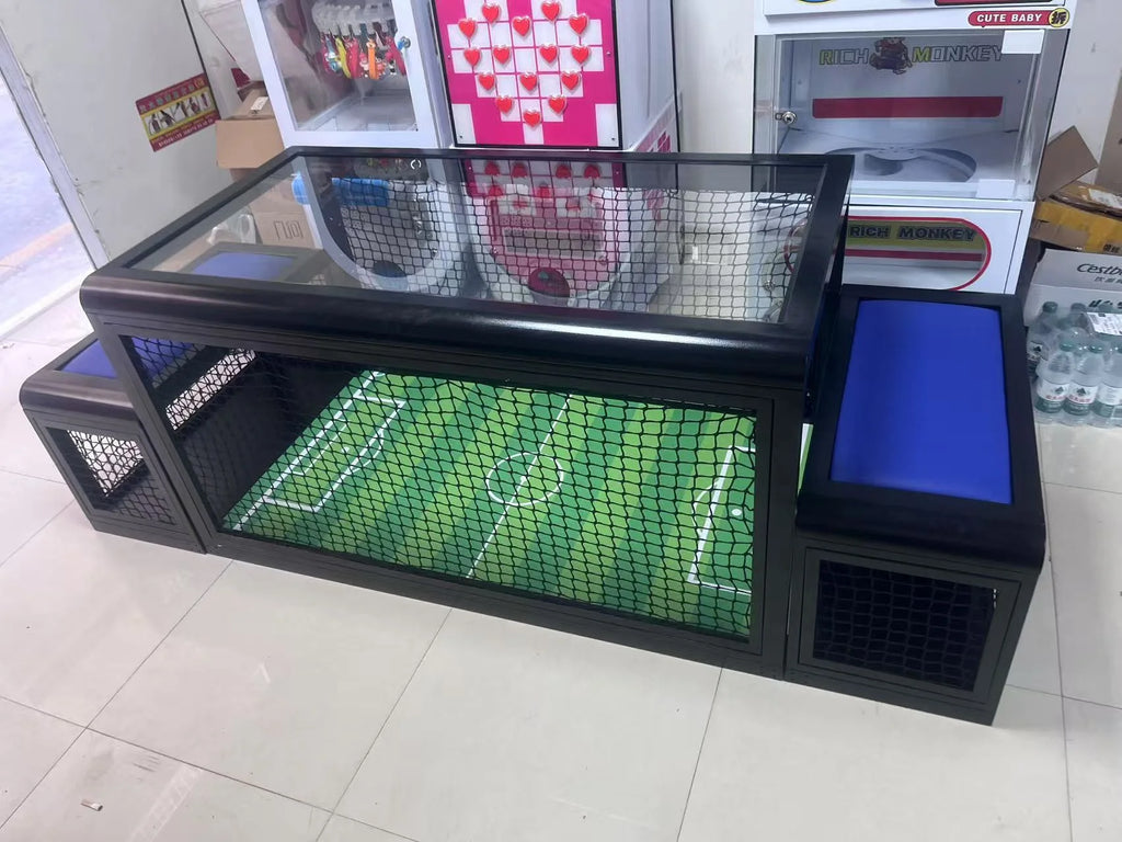 Coin-Operated 2-Player Table Football (Foosball) Game – Soccer Table 55 x 31.5 x 29 in (140 x 80 x 73.5 cm) Indoor/Outdoor for Kids & Adults
