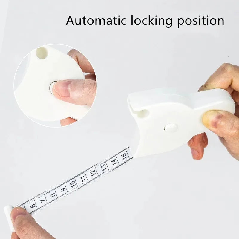 Automatic Retractable Body Tape Measure 150cm/59in – Telescopic Measuring Tape for Waist, Sewing & Fitness