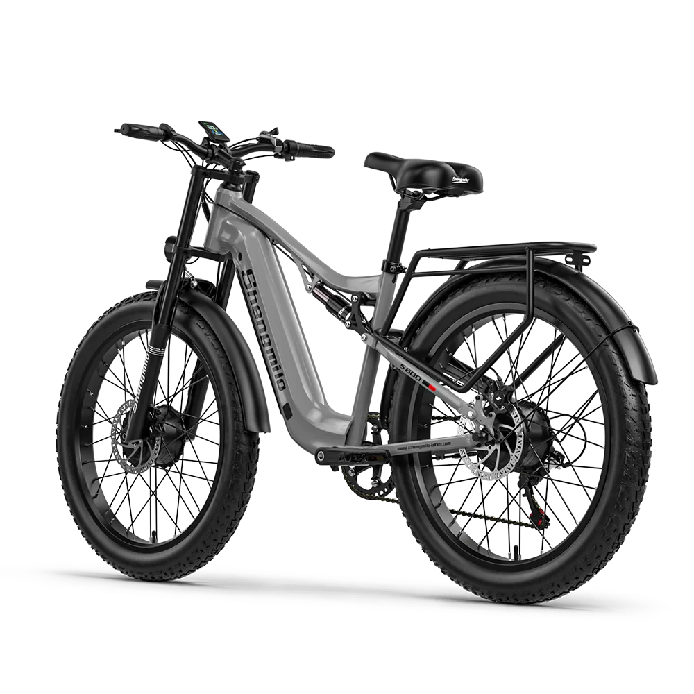 2000W Dual-Motor Electric Mountain Bike 48V 17.5Ah, Dual Suspension, 26-Inch (66 cm) Wheel, 31–60 km Range