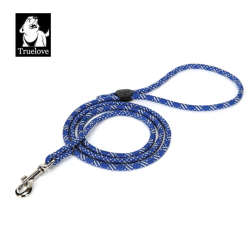 Lightweight Nylon Rope Dog Leash – 120 cm (47 in) Durable Clip for Small Dogs & Cats, Striped Outdoor Walking & Training Lead