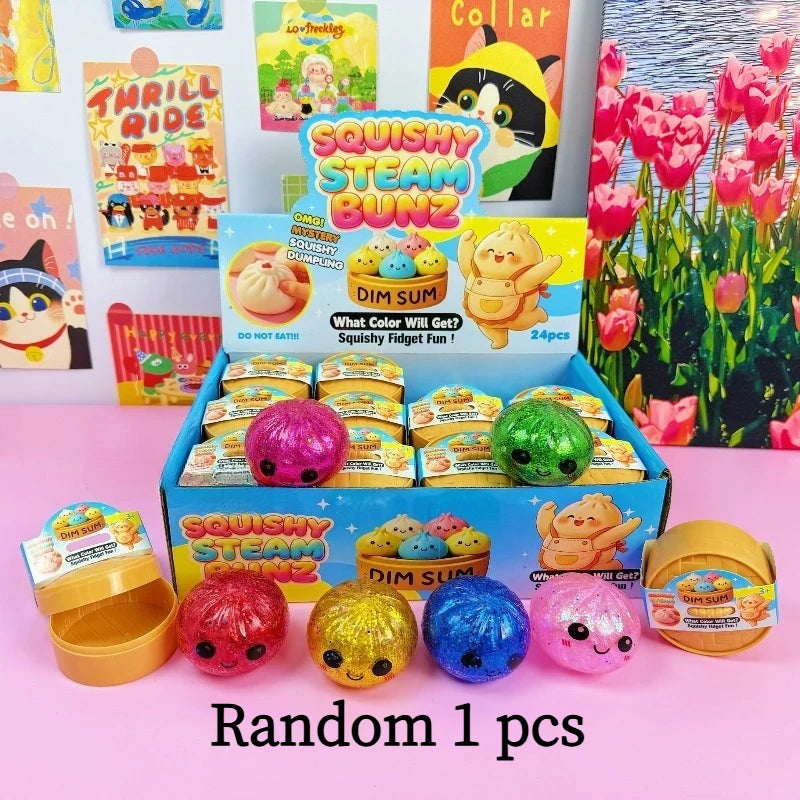 Mini Squishy Dumpling Fidget Toy for Stress Relief view 8
