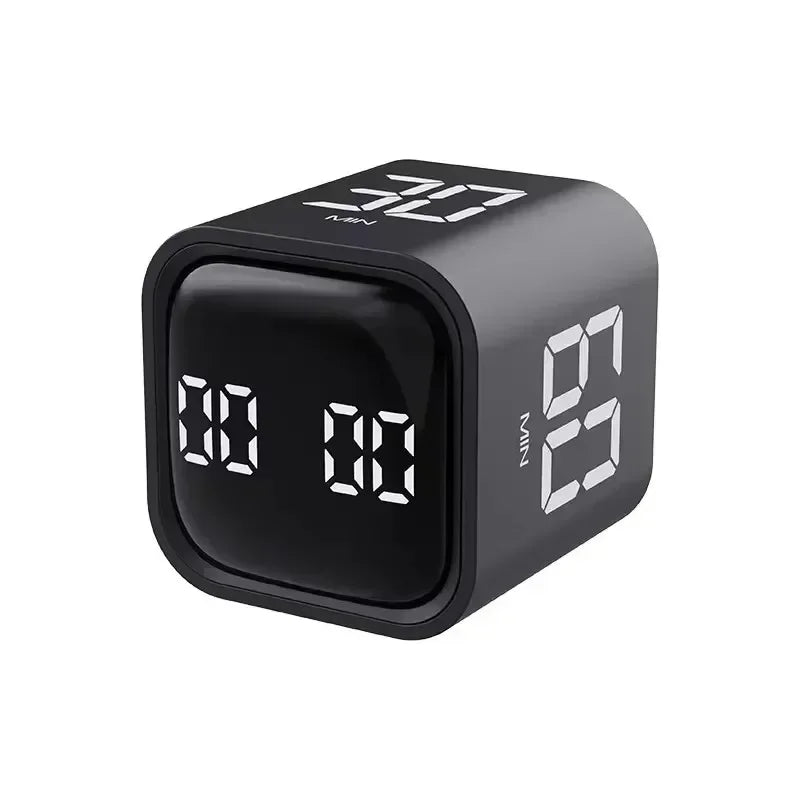 Gravity Cube Productivity Timer – 4-Preset LED Countdown for Kids, Study & Kitchen