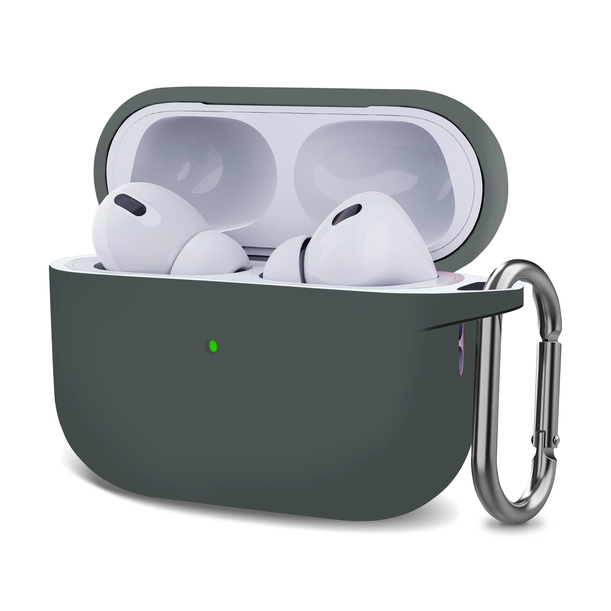Silicone Earbud Charging Case Cover — Soft TPU Shockproof Protective Case for True Wireless Earbuds (1-Pack)