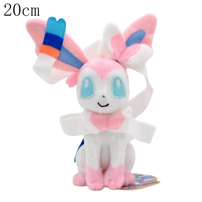 Pikachu & Friends 8 in (20 cm) Plush Stuffed Animal — Pikachu Charmander Squirtle Bulbasaur Eevee Scorbunny Gengar Snorlax Christmas Gift
