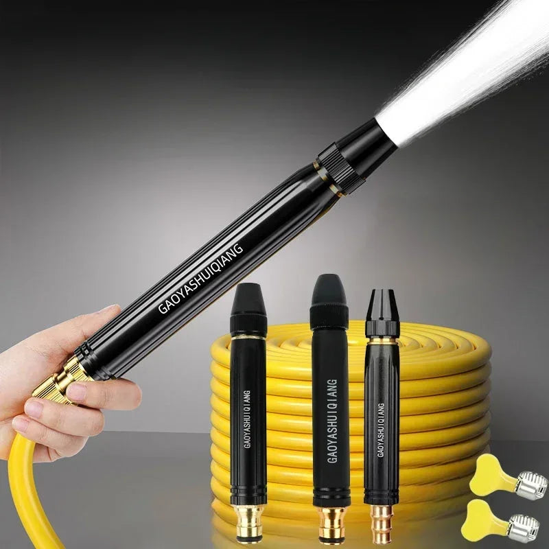 Garden Water Gun with Interchangeable Nozzles - Kids Outdoor Water Blaster