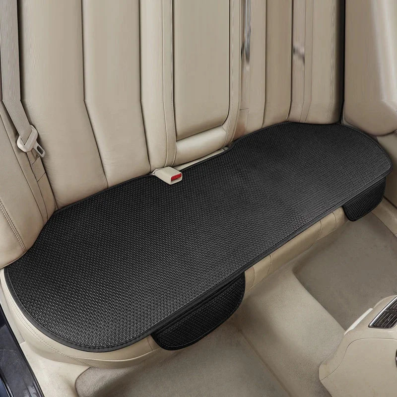 Breathable Ice Silk Car Seat Cover – Non-Slip Summer Cushion Pad, Front & Rear Universal Fit