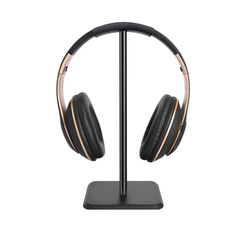 Detachable Black & White Headphone Stand – Universal Desktop Headset Holder for Gaming & Office