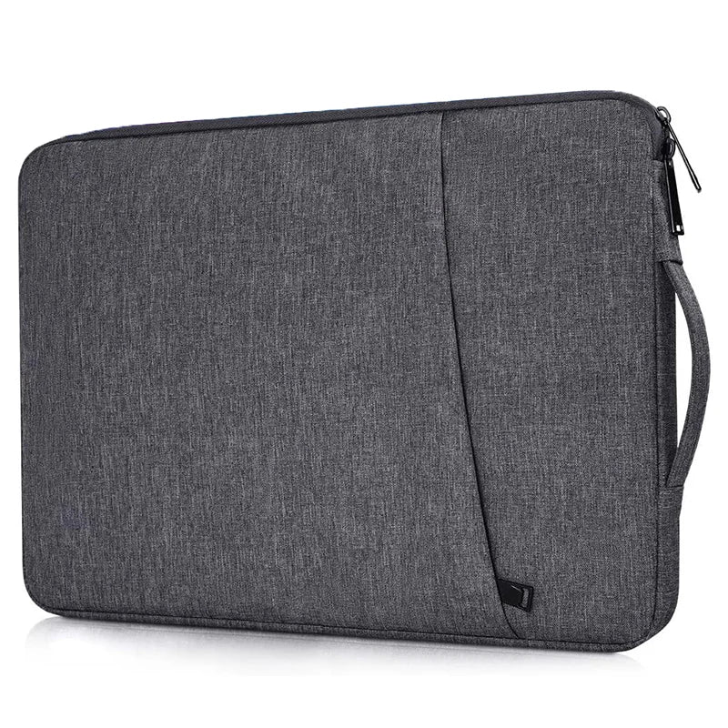 Waterproof Canvas Laptop Sleeve 13-15.6 inch (33-39.6 cm) Padded Zipper Notebook Case Slim Portable Handbag