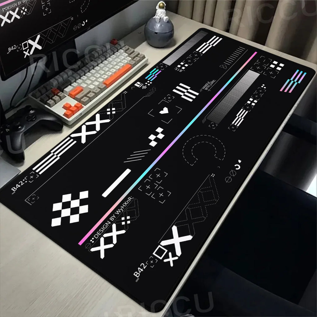XXL Gaming Mouse Pad Desk Mat 40 x 90 cm (15.7 x 35.4 in) Rubber Anti-Slip Extended Mousepad for Keyboard & PC