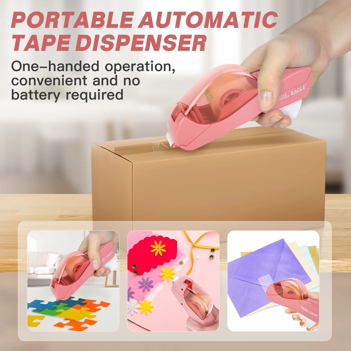 Auto Tape Dispenser with Cutter - 2-Pack view 5