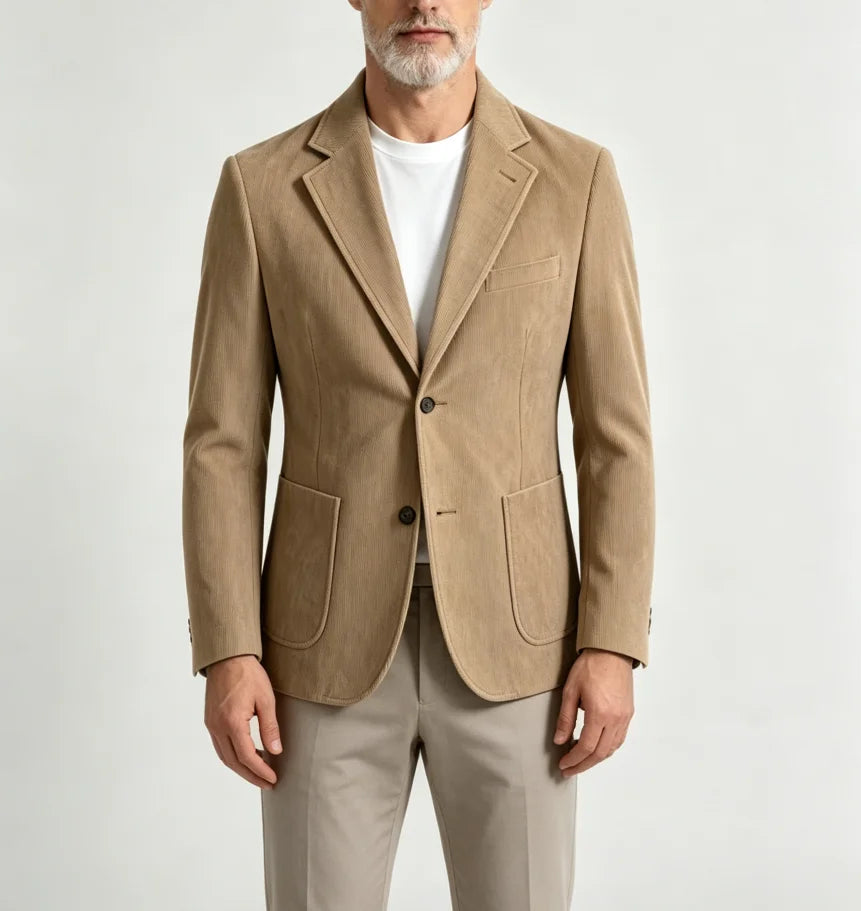Men's Corduroy Suit – Versatile Blazer & Trousers for Business, Banquets and Casual Wear