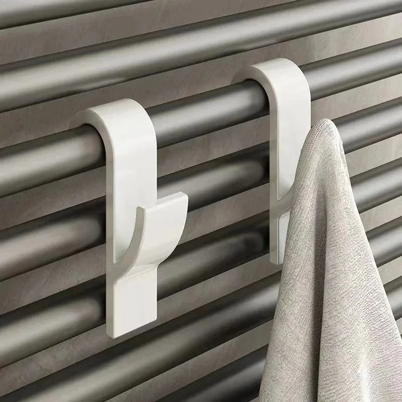 Radiator Towel Hooks Clips – Heated Rail Hanger for Towels, Scarves & Clothes